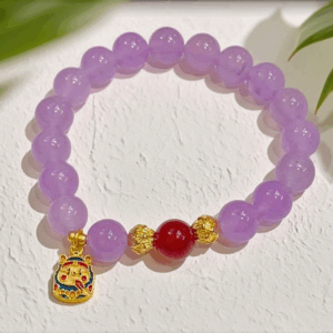 D51 Bead Bracelet: Purple Qi Rising from the East