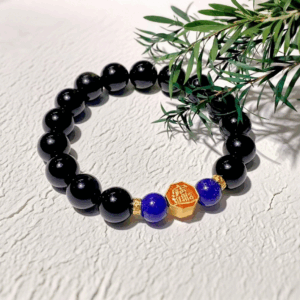 D99 Bead Bracelet: Qingming Obsidian Wealth