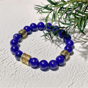 D98 Bead Bracelet: Jade Pattern of Auspicious Green