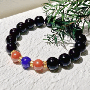 D101 Bead Bracelet: Tricolor Evil-Averting & Fortune-Turning