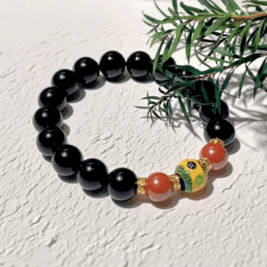 D100 Bead Bracelet: Shining Sand Six-Character Protection