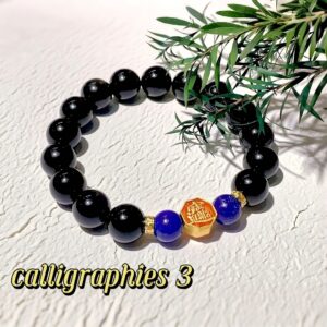 D99 Bead Bracelet: Qingming Obsidian Wealth