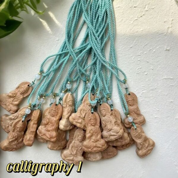 D141 Wooden Carved Pendant · Buddha Motif