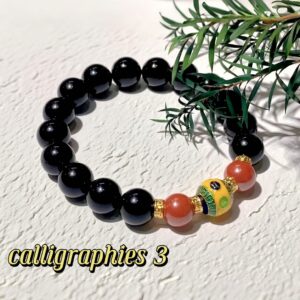 D100 Bead Bracelet: Shining Sand Six-Character Protection