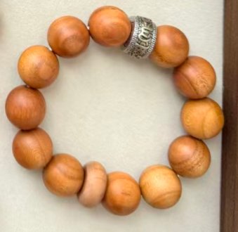 D143 Sterling Silver Rotating Mantra Bead